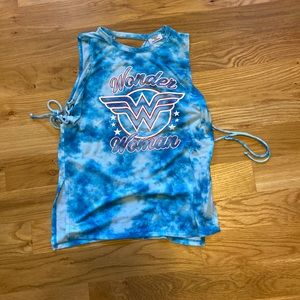 Wonder Woman DC tie dye tank top